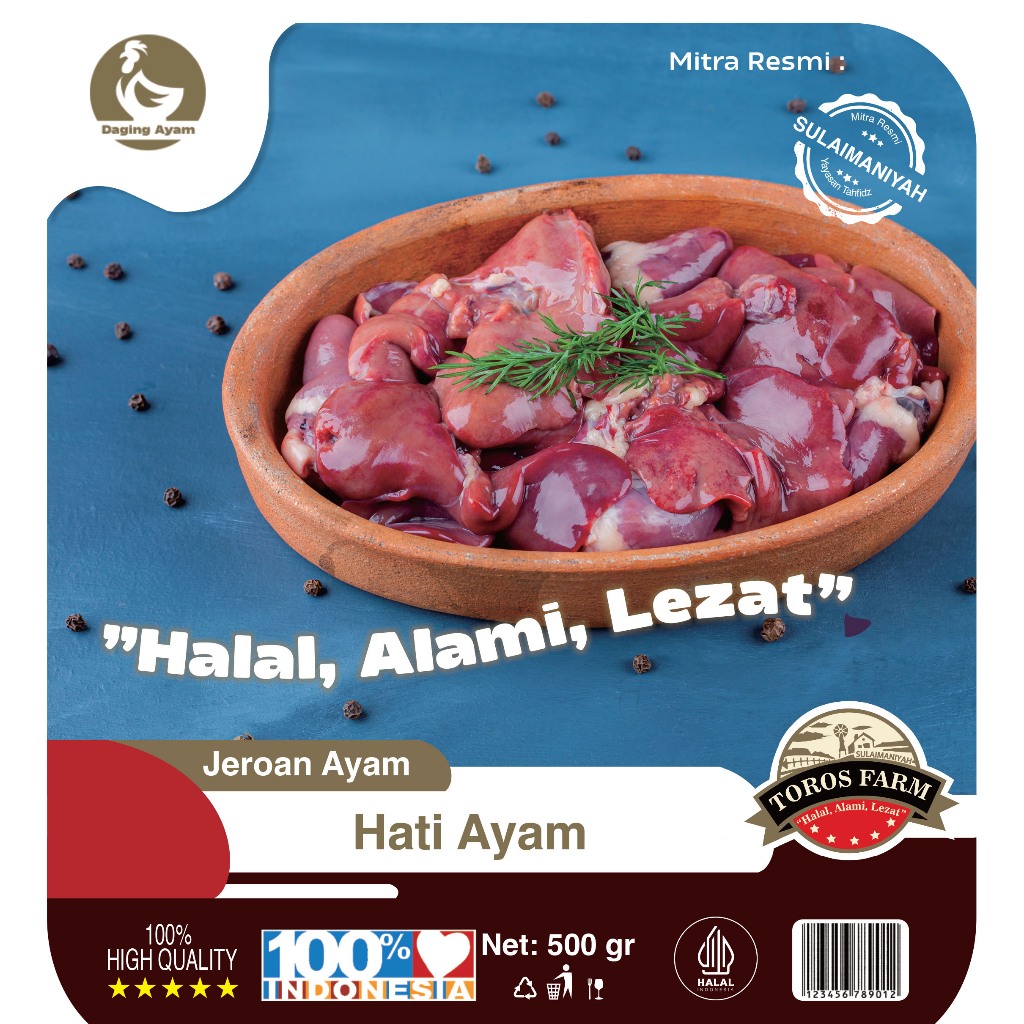 

Hati Ayam Toros Fresh, Halal dan Lezat