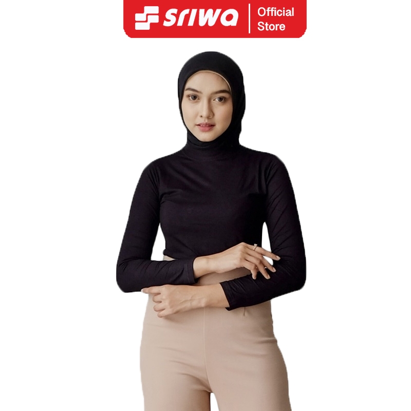 SRIWA Manset Kaos Baju Lengan Panjang Wanita Turtle Neck Inner Daleman Mt05