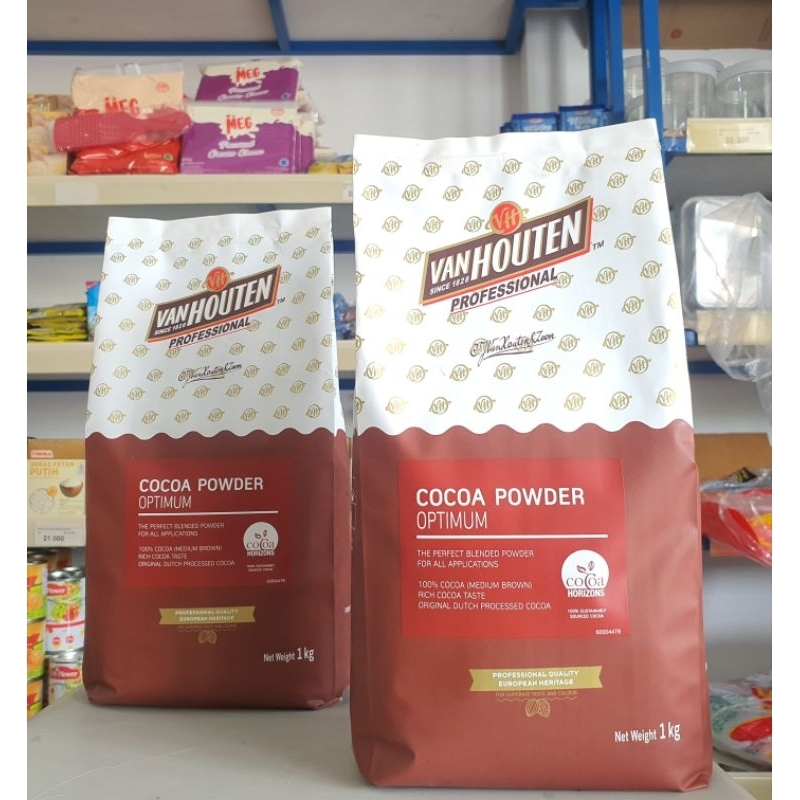 Van Houten Cocoa Powder Optimum 1Kg / Coklat Bubuk Van houten 1Kg