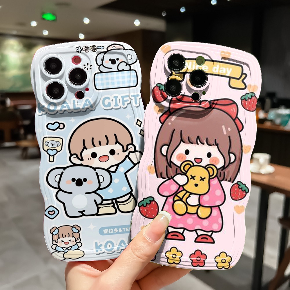 RY-841 Case Hp Gelombang Cocok Untuk Infinix Hot 30 Hot 30i Hot 30play Note 30 Note 30pro smart 4 sm