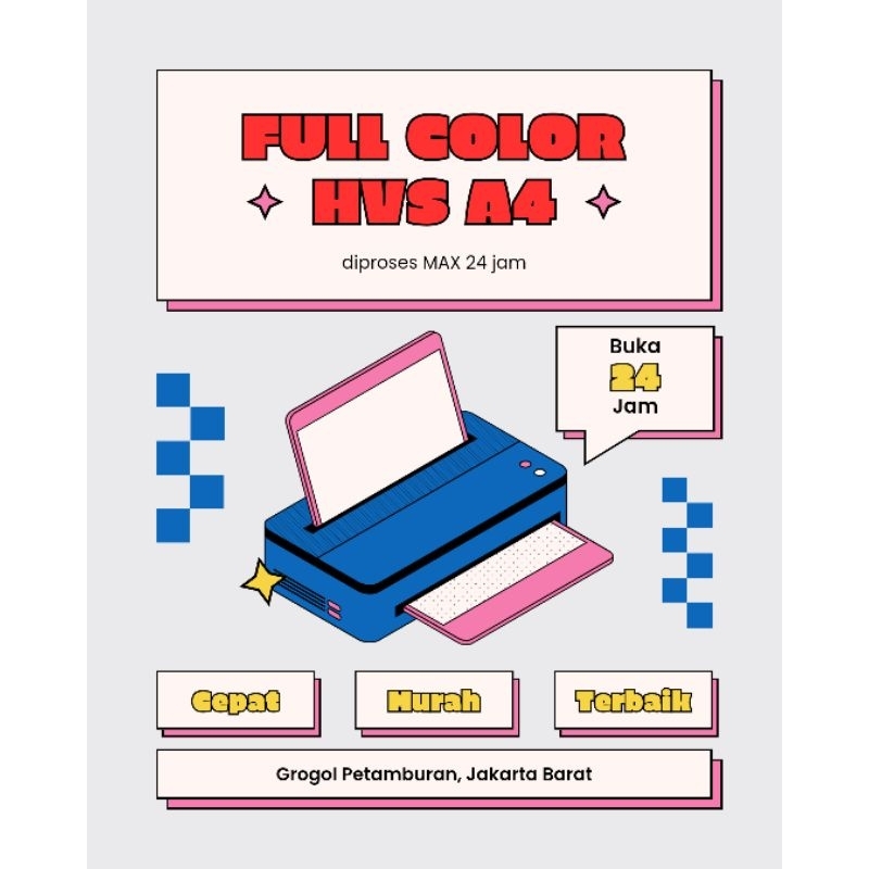 

Jasa Print - HVS A4 Full Color
