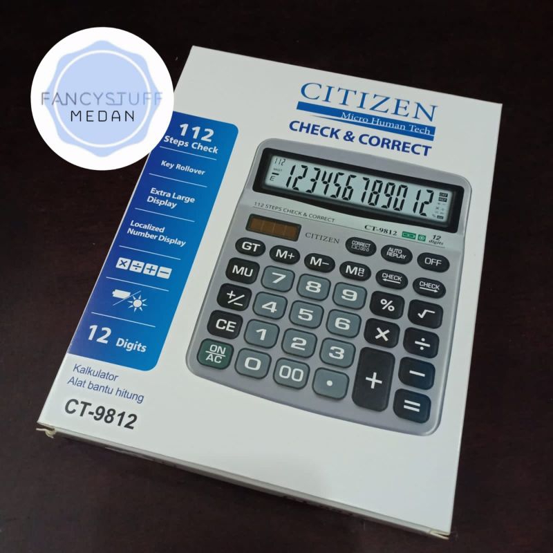 

Fancystuff - kalkulator citizen ori CT 9812 besar