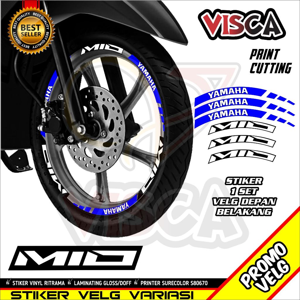 Stiker Velg Mio List Velg Motor Stiker Velg Ring 14 Mio