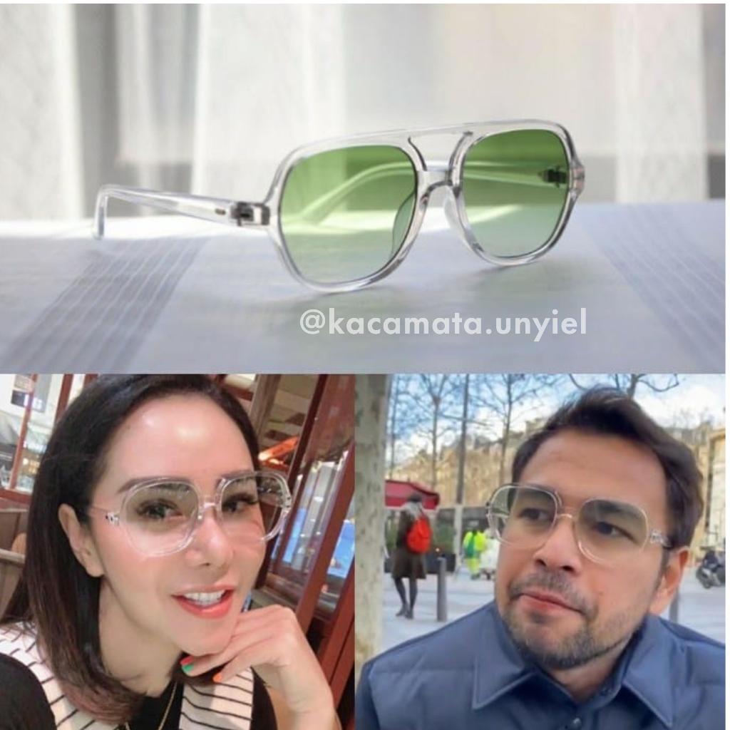 Unyiel - Kacamata GM Raffi Ahmad Kacamata Premium Anti UV Free Box hitam pria sunglasses eyewear