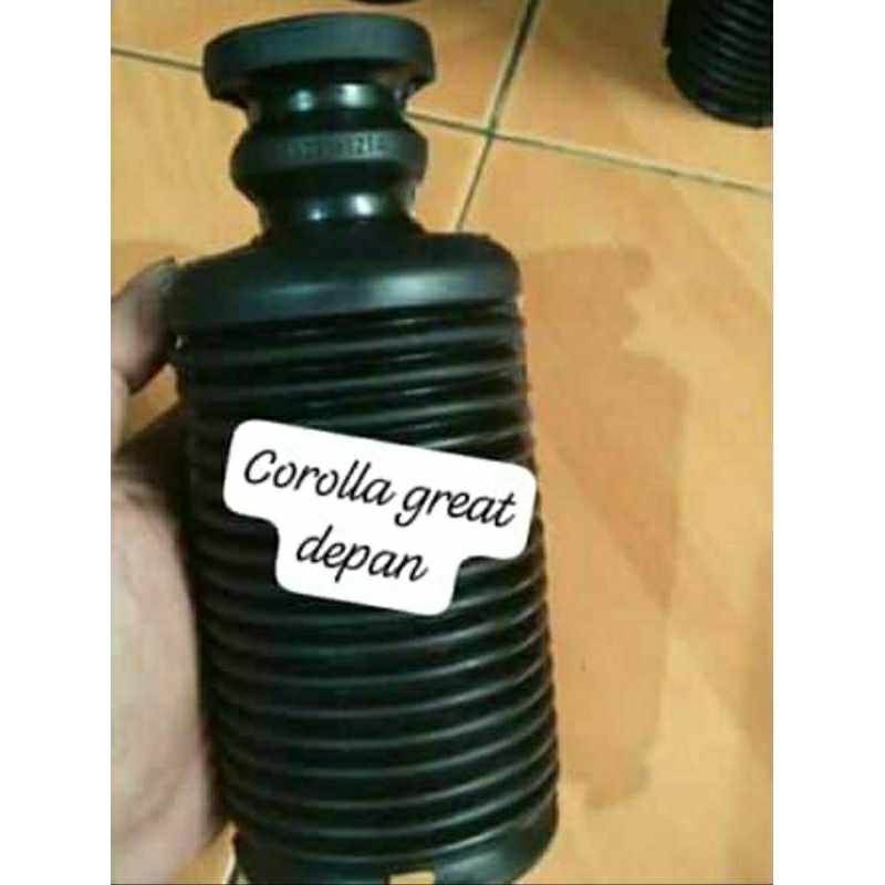 karet boot shock depan corola