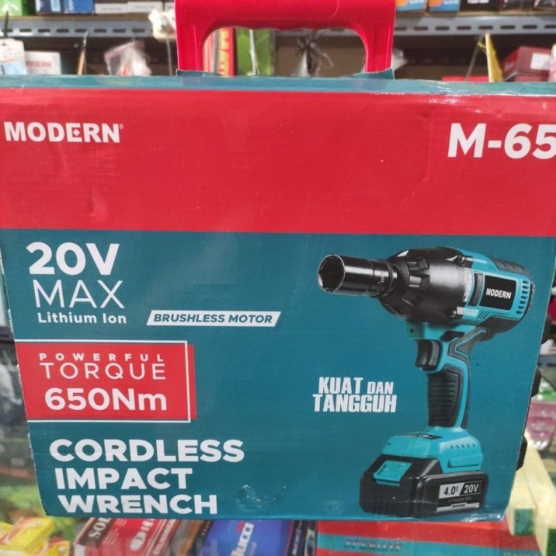 bor Impact cordless modern M-65/ impact cordless wrench modern/bor Impact baterai modern M-65 650Nm 