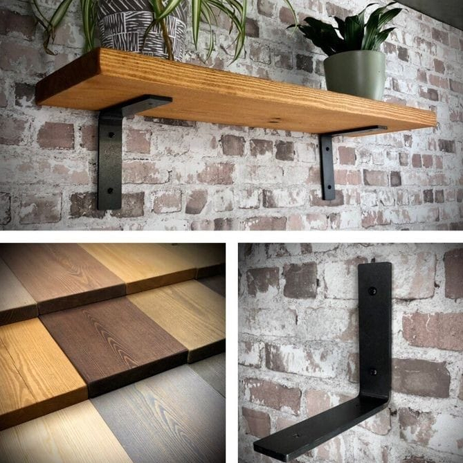 Besi Siku Siku besi Rak Dinding Rak Sudut Ambalan Rak Papan Gantungan