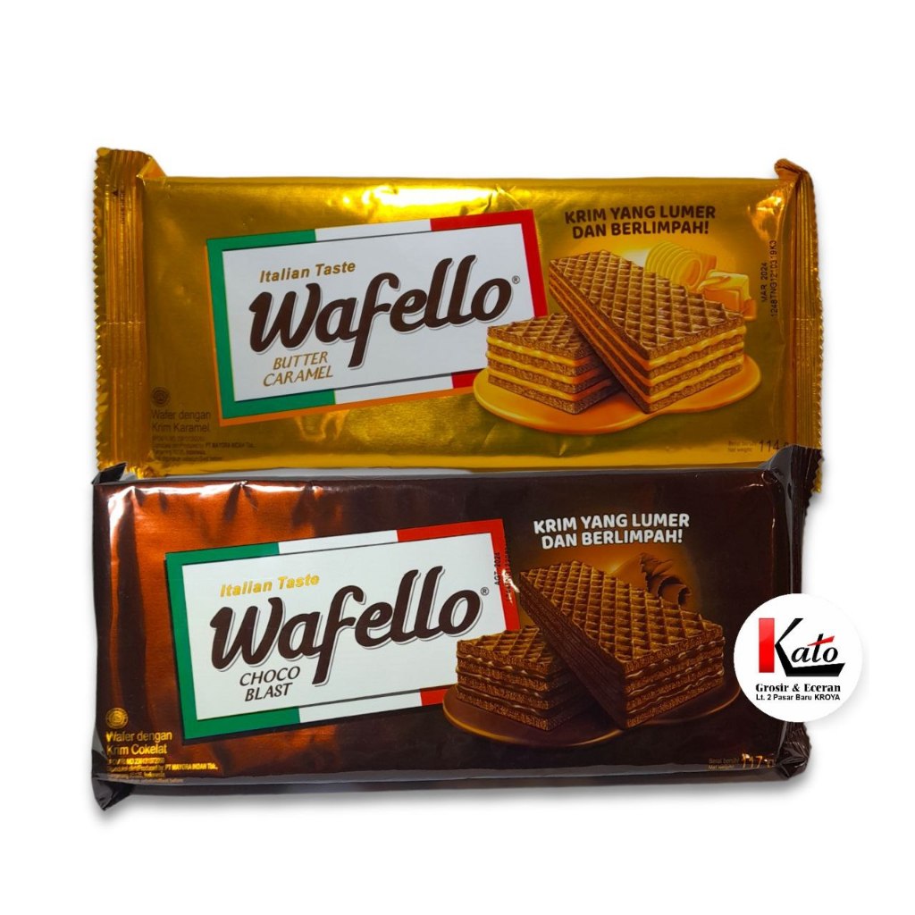 

Wafello Biskuit Wafer Krim Karamel 114 gr