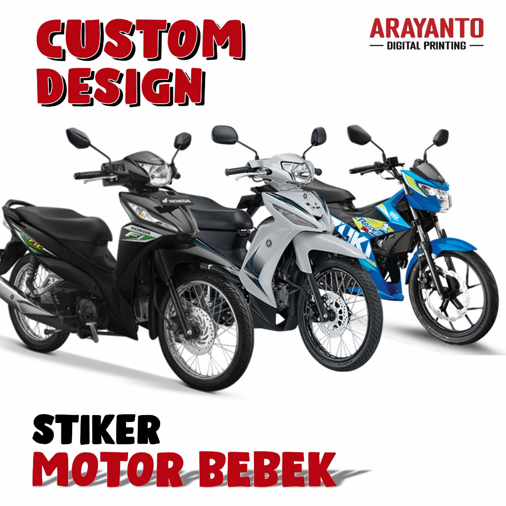 Custom Design Sticker Motor Bebek Variasi ARS (Preorder - Non-COD)