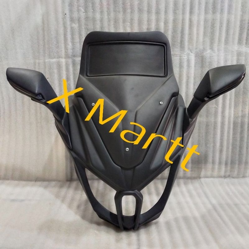 Tameng / Cover Tameng Depan Model Predator Untuk Nmax Lama / Nmax Old + Spion LED