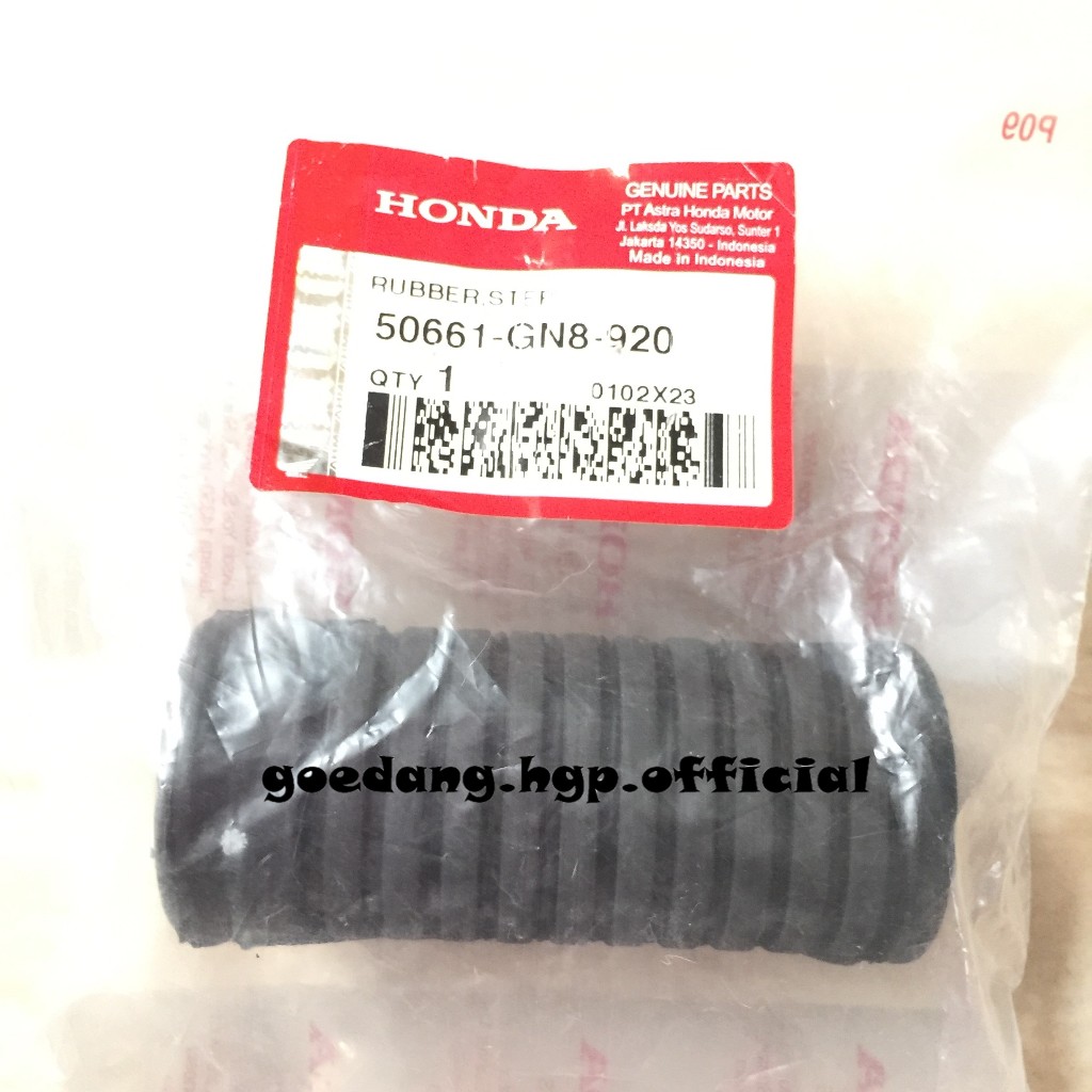 Rubber Step Karet Barstep Depan ASTREA GRAND PRIMA KHARISMA REVO SUPRA X 125 ORIGINAL AHM 50661GN892