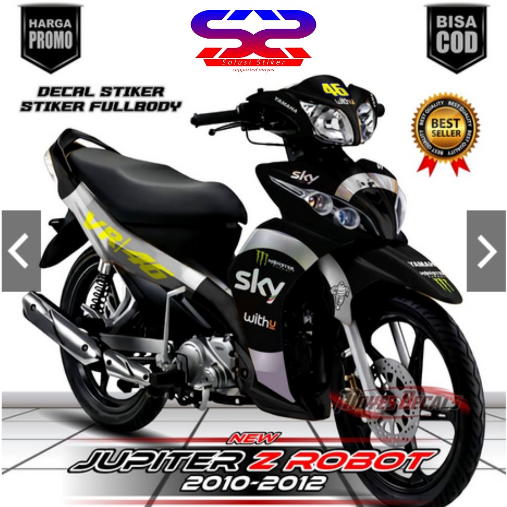 De Decal Stiker Motor Jupiter Z Robot Variasi Fullbody Stiker Jupiter 2010/2012