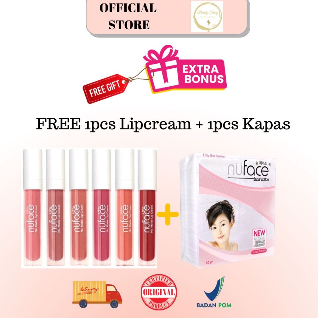 [FREE GIFT] Nuface lipcream + Nuface Kapas