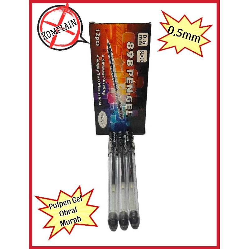 

PULPEN PEN GEL MURAH 0.5MM ( 12PCS )