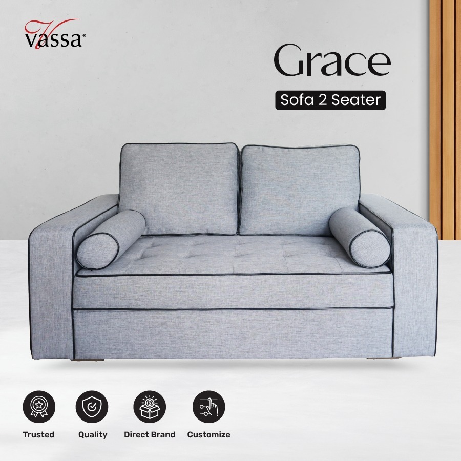 Sofa 2 seater | sofa grace | vassa sofa