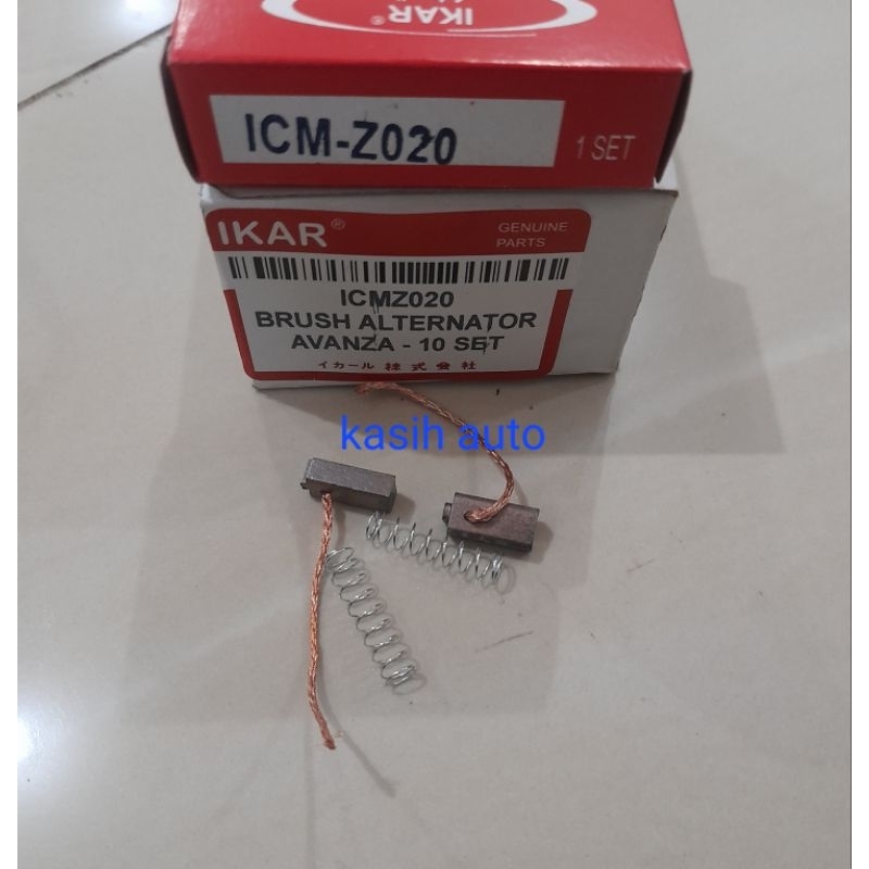 10set carbon karbon brush alternator arang cool dinamo amper Avanza