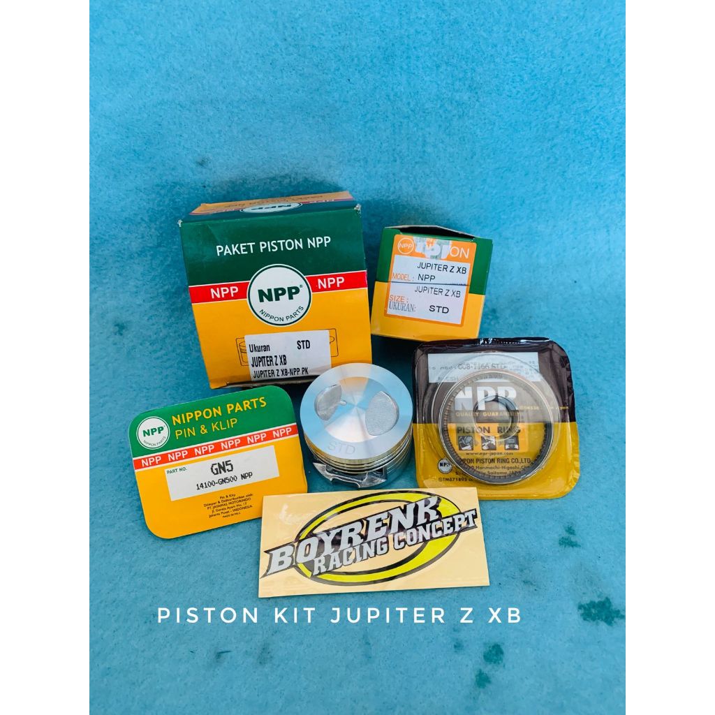 PISTON KIT SEHER SEKER JUPITER Z XB BORE UP DIAMETER 53 53.5 54 54.5 55 PEN 13 NPP - BOYRENK