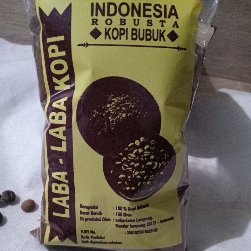 

Kopi Bubuk Laba Laba Kopi Robusta Lampung Per 100grm