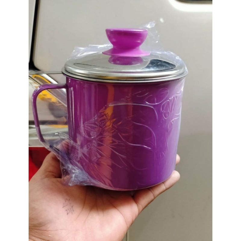 Oil pot stainless / saringan minyak warna