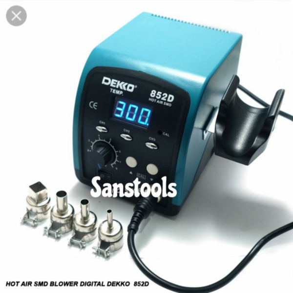 Dekko 852D Hot air SMD blower uap digital 852 D deko heat Original Diskon