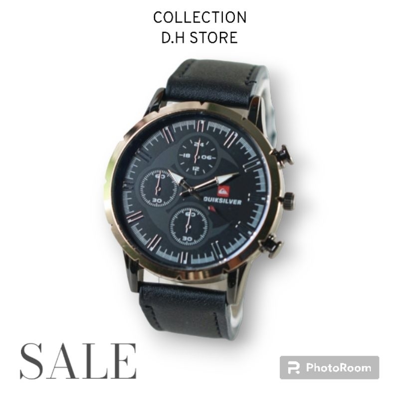 Jam tangan pria quiksilver,Jam analog kulit remaja dan dewasa casual dan trendy 