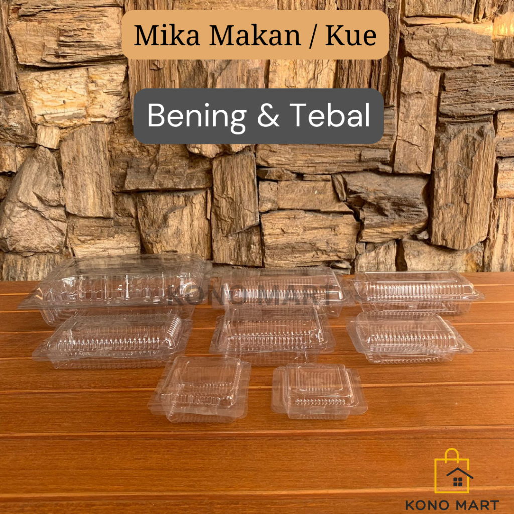 MIKA PLASTIK MAKANAN UK 3T Bening isi 100 pcs / Mika Lux 2A / Mika MMPG 3T / Mika 2A isi 50 pcs / Fo