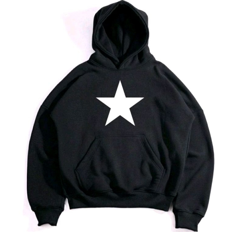 Satisfaction Hoodie 330GSM Boxy Star Black