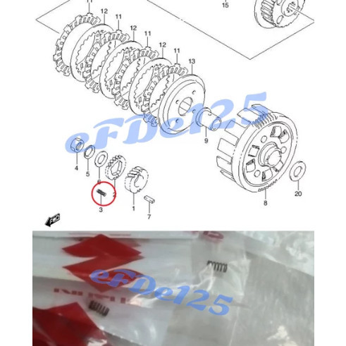 Per Gigi Primer Suzuki Shogun 125 SP old Arashi 125 Kopling