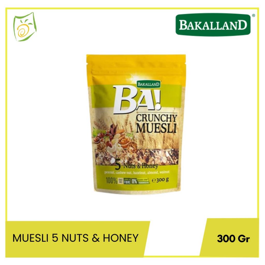 

Bakalland Crunchy Muesli 5 Nuts & Honey 300 Gr