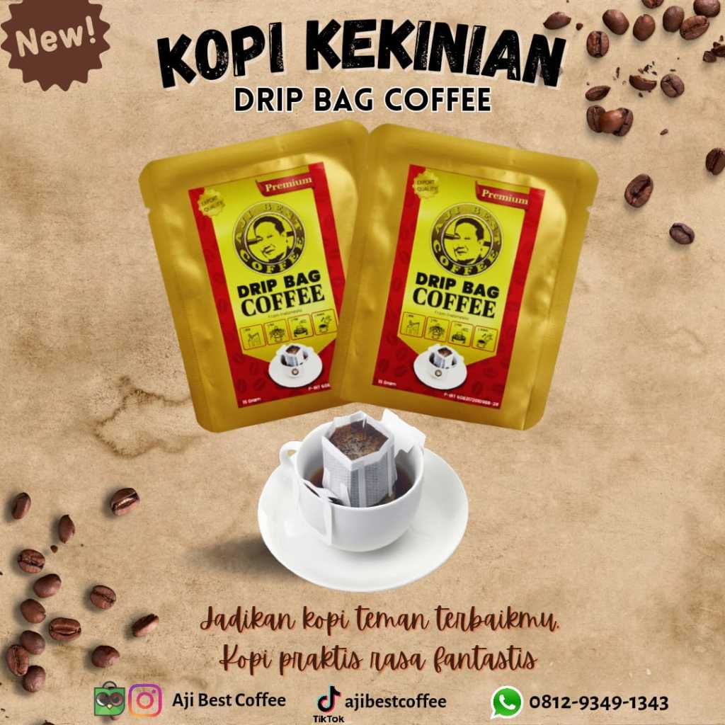 

KOPI DRIP BAG AJI BEST COFFE - KOPI ASLI INDONESIA - PREMIUM