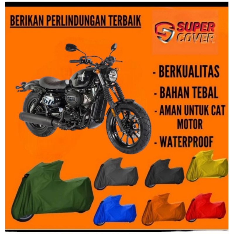 COVER MOTOR/SARUNG MOTOR/TUTUP MOTOR/SELIMUT MOTOR XTREME OUTDOOR HYOSUNG GV125RS PREMIUM SUPER COVE