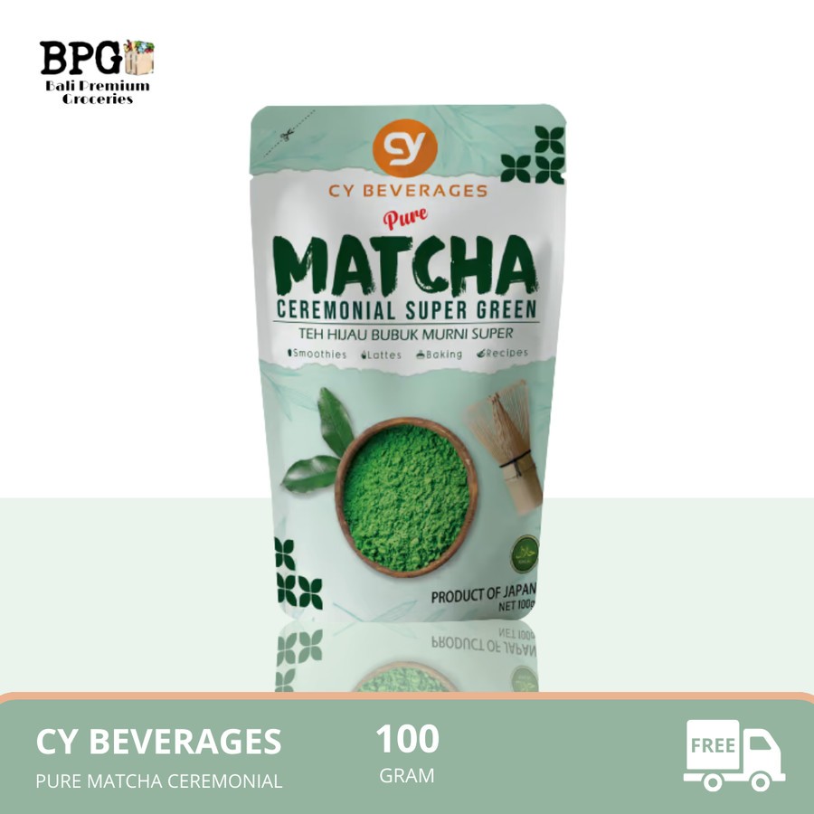 

CY BEVERAGES PURE MATCHA CEREMONIAL SUPER GREEN 100G