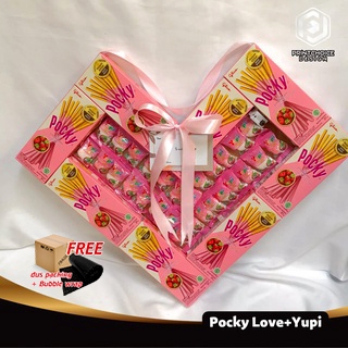 

Pocky Love Yupi 8pcs Free kartu Ucapan Bubble Wrap Double Dus Netto 21-22 Gram