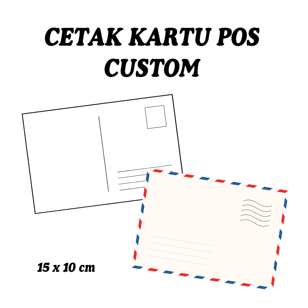 

[15x10 cm] KARTU POS POSTCARD CUSTOM DESAIN MURAH TEBAL min order 9