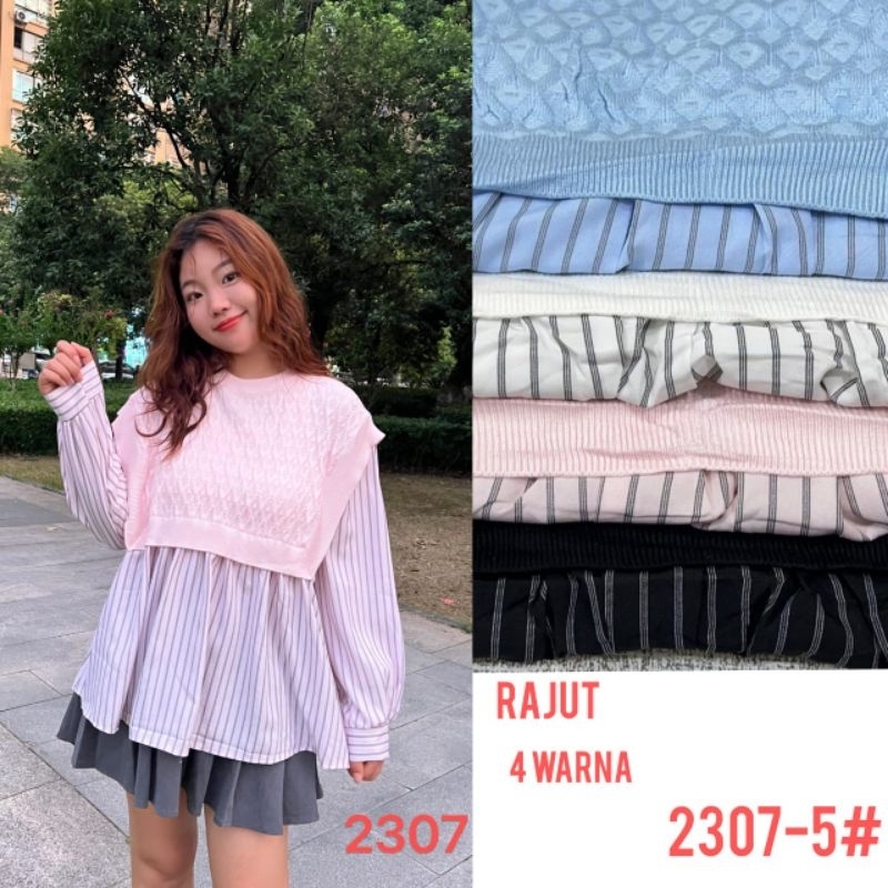 ATASAN WANITA BAHAN RAJUT ZARA KOMBINASI KATUN SALUR IMPORT BY ZARA WOMAN
