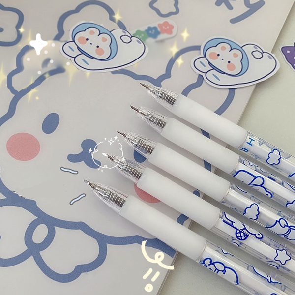 

Carving pen cutter lucu cute white doodle pulpen pisau ukir creative knife DIY sticker cutter pemotong stiker deco HB1324