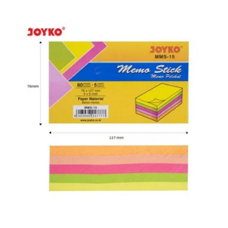 

MEMO STICK MMS-15 JOYKO / MEMO TEMPEL / STICKY NOTE MMS-15 JOYKO / KERTAS MEMO