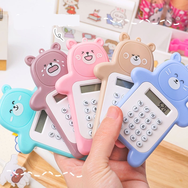 

Mini cute bear calculator kalkulator beruang lucu cute kawai estetik HB1312