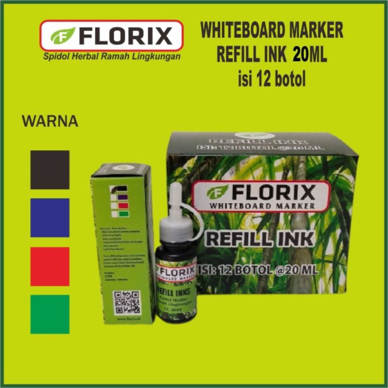 

Florix Tinta Isi Ulang Spidol Whiteboard 20 ml Warna Hitam Ramah Lingkungan