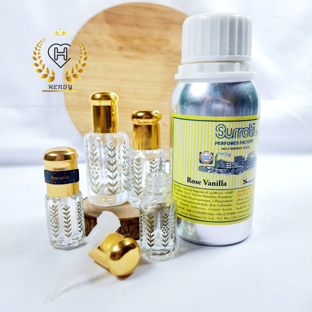 SURATI PARFUM ROSE VANILLA 100% FULL BIBT NONALKOHOL 3ML, 6ML, 12ML ORIGINAL SURATI