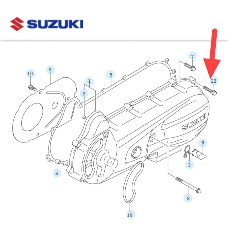 [01547-0630A-000] Baut BOLT CRANKSHAFT/PINION STARTER qty 1 pcs - NEX 2, Address, LET'S