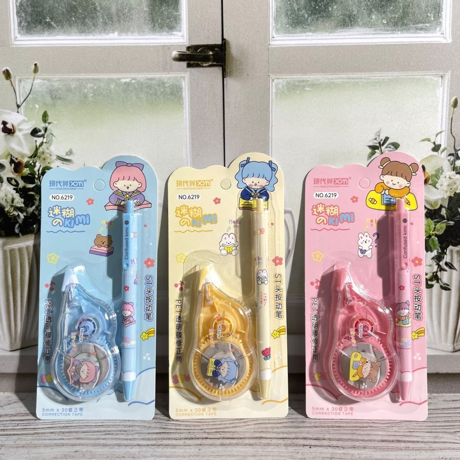 

Correction Tape 2in1 Motif Little Girl XDM-6219 ukuran 30 M + FREE Pulpen TERMURAH Tipex Kertas 1 set + Bolpen motif Cewek ready 3 Warna Stationary Kekinian Alat Tulis Sekolah Anak ready COD