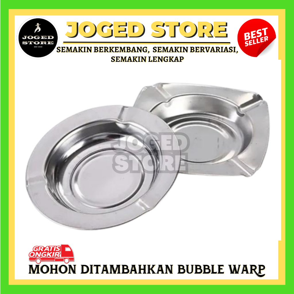 ASBAK ROKOK STAINLESS ANTI KARAT | ASBAK STAINLESS | ASBAK