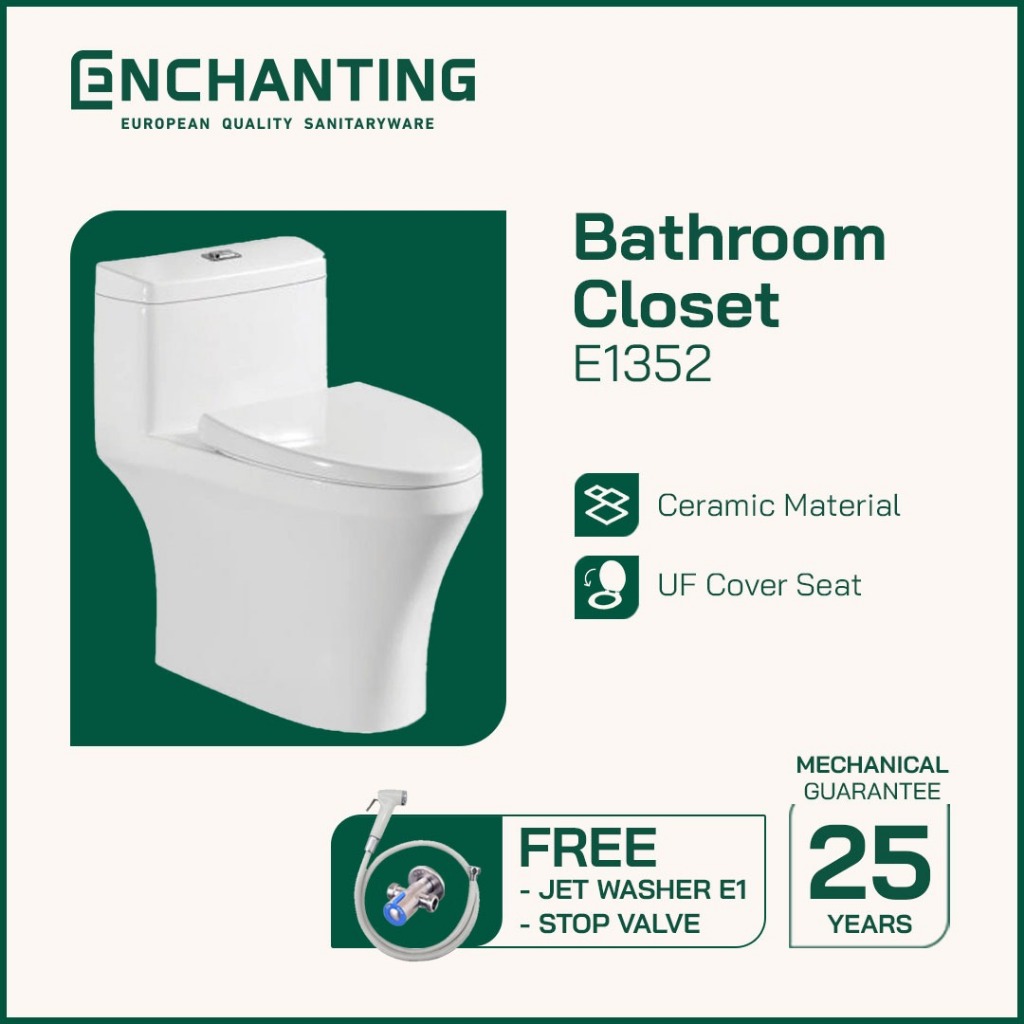 Toilet / Closet Duduk Plus Cover Europe Enchanting E1352