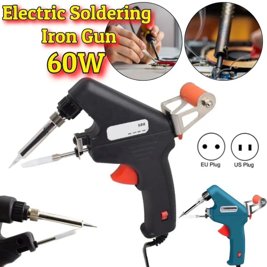 Solder Tembak Timah Besi Soldering Las Perbaikan Heat 220V 60W