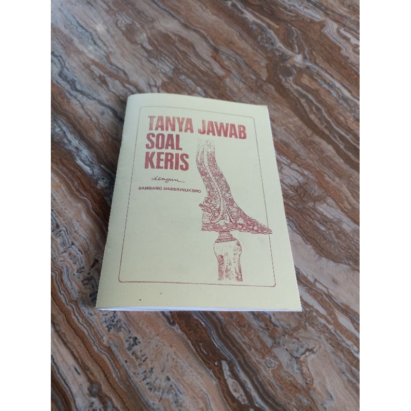 TANYA JAWAB SOAL KERIS DENGAN BAMBANG HASRINUKSMO buku copyan