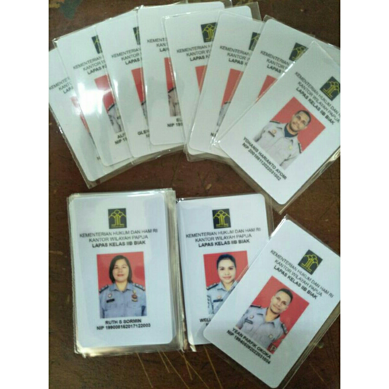 

ID CARD/KARTU PENGENAL PEGAWAI KEMENKUMHAM TERBARU, IDCARD KUSTOM