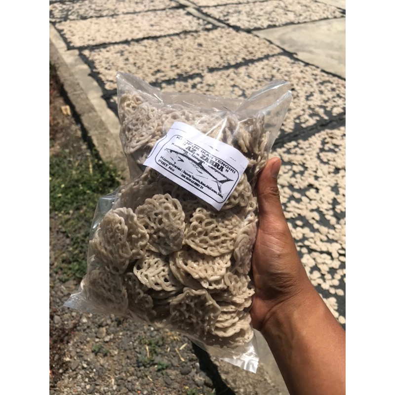 Krupuk ikan tengiri "AZZAHRA" (bulat) 500g Banyuwangi