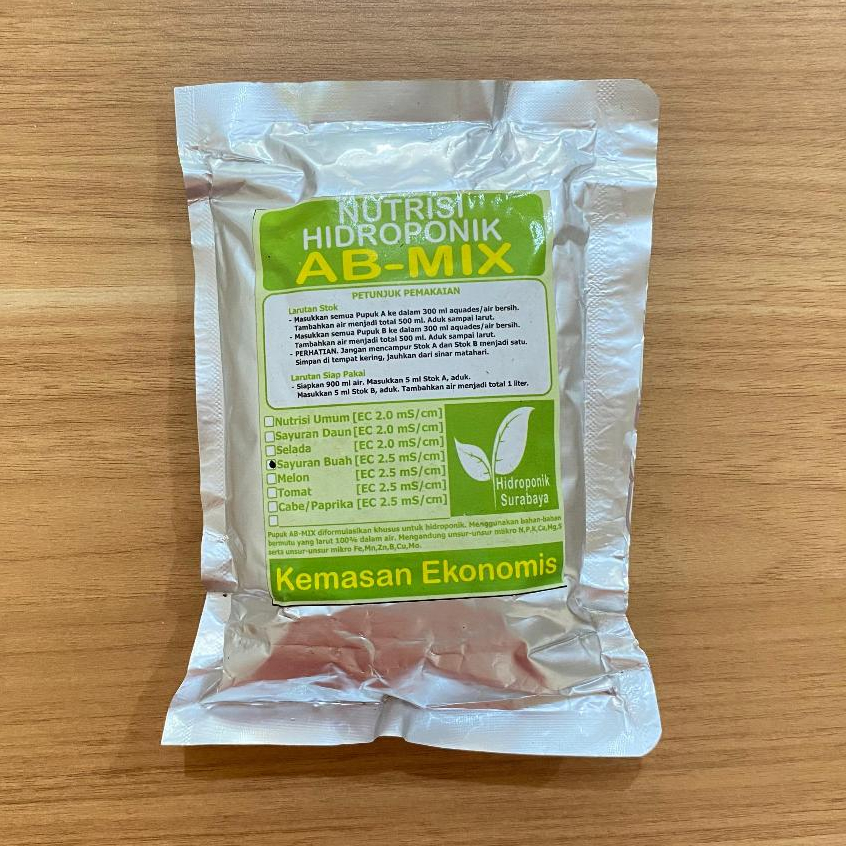 NUTRISI HIDROPONIK AB MIX SAYURAN BUAH - 500 ML HIDROPONIK SURABAYA