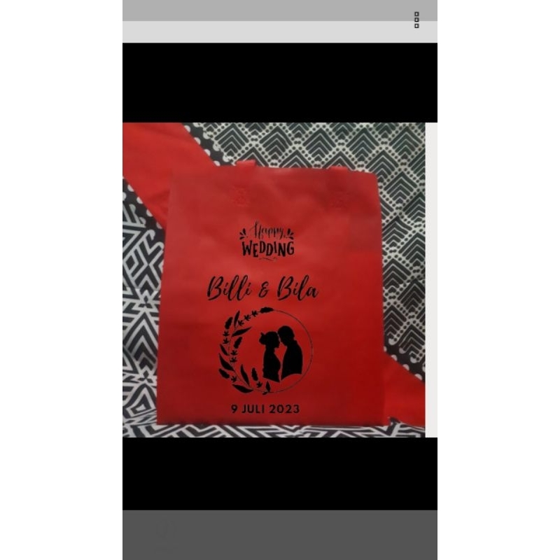 

gusset samping custom sablon UK 25x35x8/godiebag sablon murah/tas souvenir sablon murah/ tas gift souvenir sablon murah